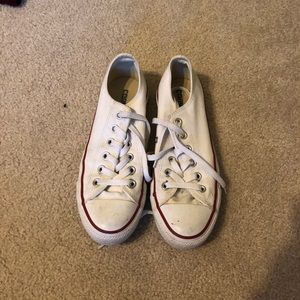 White Low Top Coverse